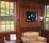 Hand finished woodwork with existing windows faux-finished to match — Westport, CT